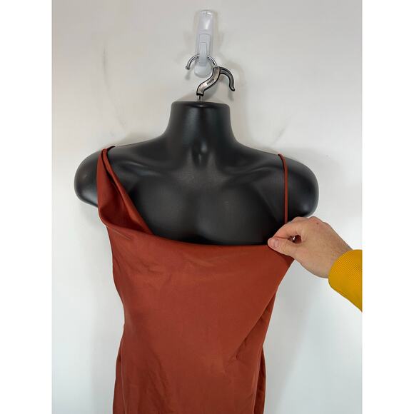 BHLDN August Satin Charmeuse Midi Dress Size US 10 NEW - Picture 11 of 14
